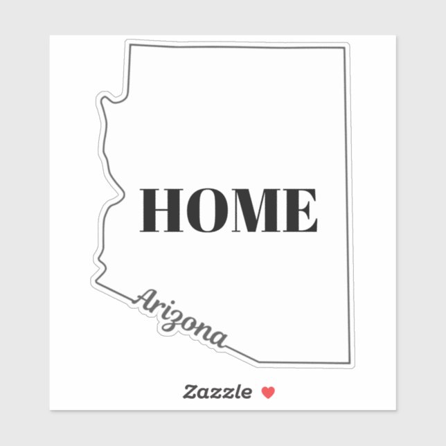 Pegatina Estado de ARIZONA (Hoja)