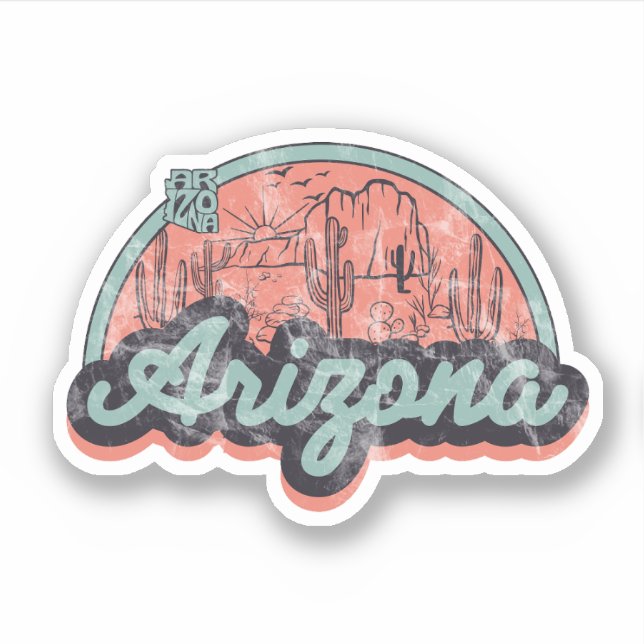 Pegatina Estado de Arizona (Anverso)