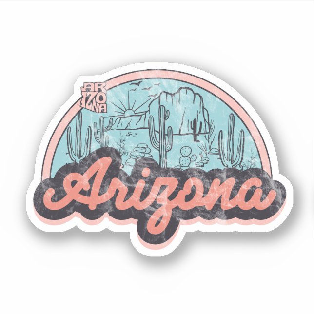 Pegatina Estado de Arizona (Anverso)