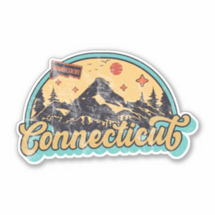 Pegatina Estado de Connecticut