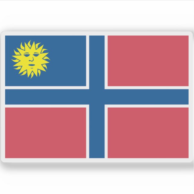 Pegatina Estado de Muskogee (Florida, 1799-1803), EE.UU. (Anverso)