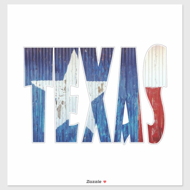 Pegatina estado de Texas (Hoja)