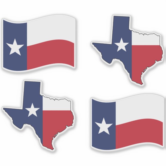 Pegatina Estado de Texas (Anverso)