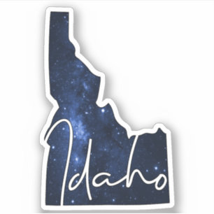 Pegatina Estado estrellado de Idaho