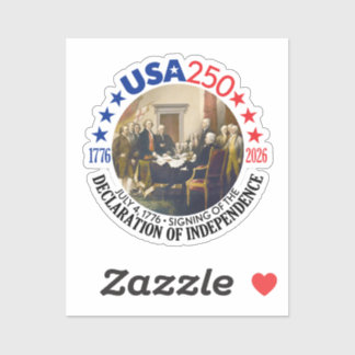 Pegatina Estados Unidos 250 - 1776-2026 - Declaración de In