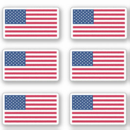 Pegatina Estados Unidos América Bandera Estrellas y Bandas 