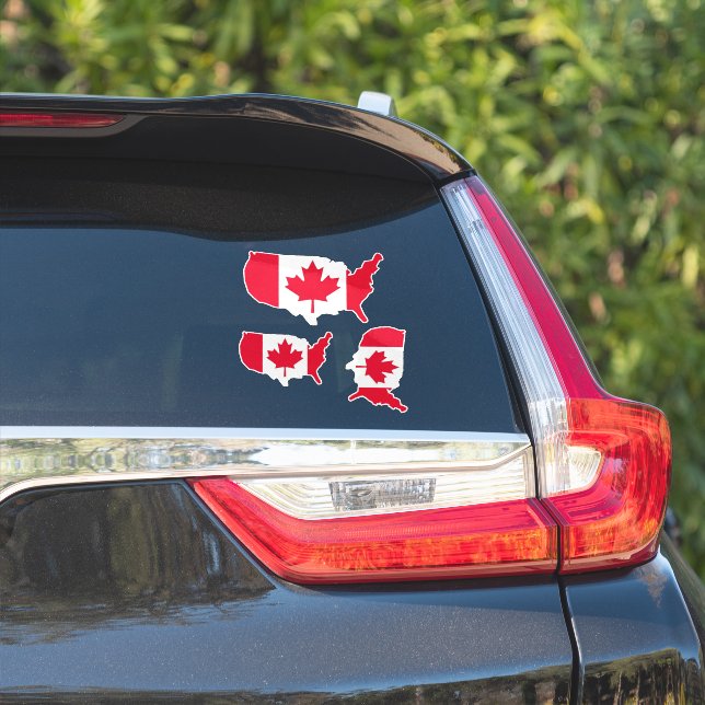 Pegatina Estados Unidos de Canadá (Lado del coche)