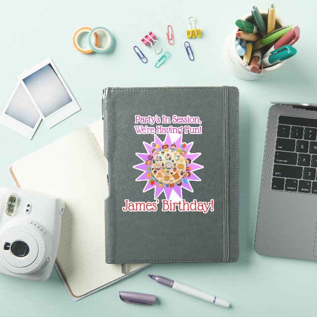Pegatina ¡Estamos Divirtiéndonos! (Funda para iPad)