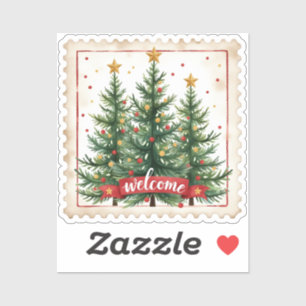 Pegatina Estampado de Navidades de feriado