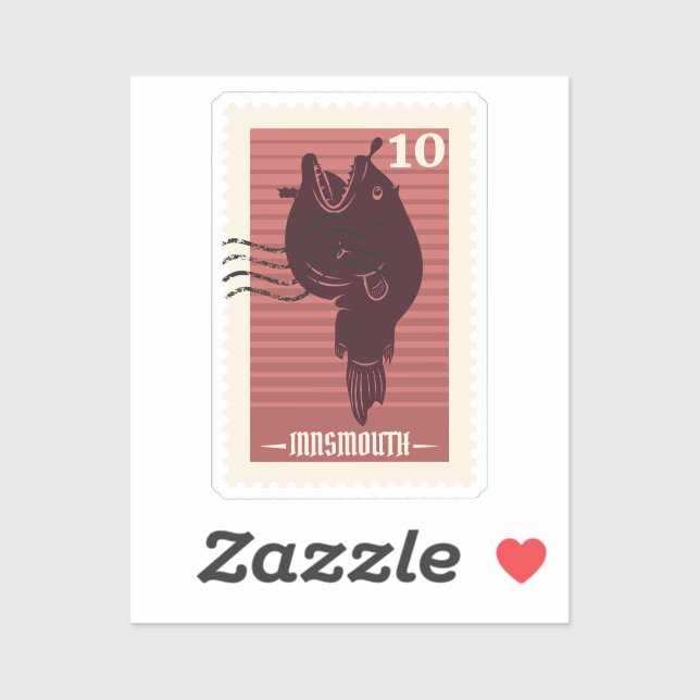 Pegatina Estampilla de correo Innsmouth (Hoja)