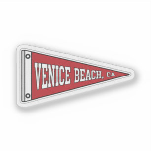 Pegatina Estandarte de Venice Beach, CA