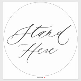 Pegatina Estar Aquí Gran Tienda De Distancia Social Del Mar