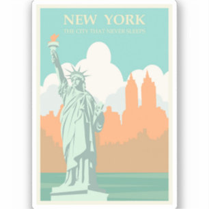 Pegatina Estatua de la Libertad de Nueva York