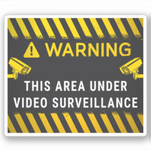 Pegatina Este Área Bajo Vigilancia De Vídeo