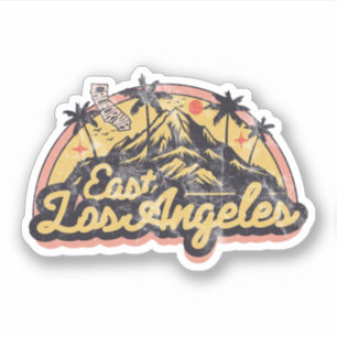 Pegatina Este de Los Ángeles, California