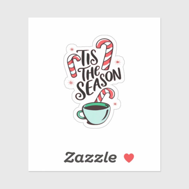 Pegatina Este Es El Chocolate Caliente De Navidades De Temp (Hoja)