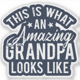 Pegatina Este Es Lo Que Parece Un Abuelo Increíble Regalo