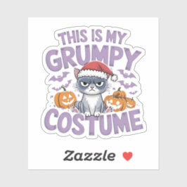 Pegatina Este es mi disfraz gruñón - Gracioso diseño para a