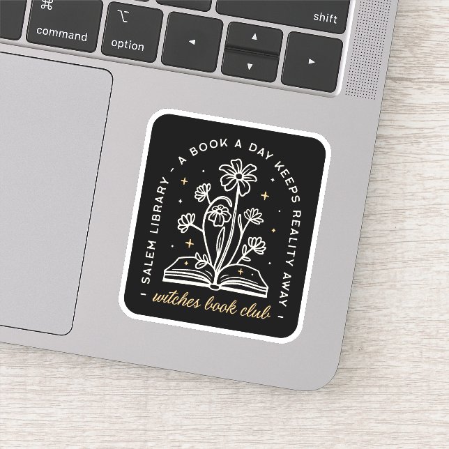 Pegatina Estética del club de lectura de brujas (Detalle)