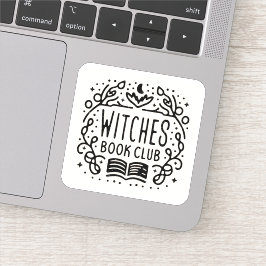 Pegatina Estética del club de los amantes del libro bruja a