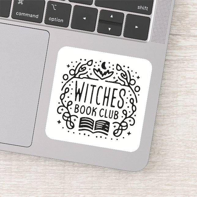 Pegatina Estética del club de los amantes del libro bruja a (Detalle)