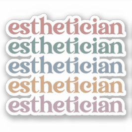 Pegatina Esteticista Cosmetólogo Artista de maquillaje de B