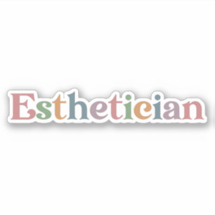 Pegatina Esteticista esteticista con licencia cosmetólogo
