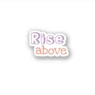 Pegatina estético de moda de Rise Above