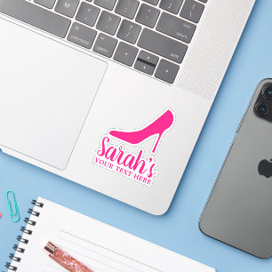 Pegatina Estilettos de tacón alto rosado zapato personaliza