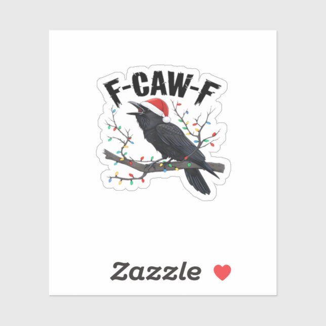 Pegatina Estilo creativo casual esencial F Caw F (Hoja)