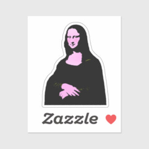 Pegatina Estilo de arte pop Mona Lisa