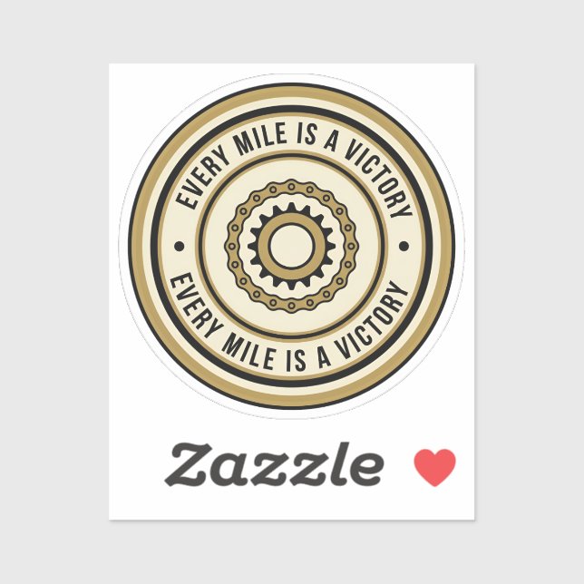 Pegatina Estilo de logro de distancia en motocicleta (Hoja)