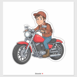 Pegatina 🏍️ Estilo de vida urbano Dibujo animado Motocicli