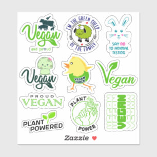 Pegatina Estilo de vida vegano