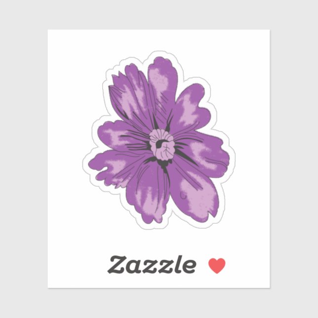 Pegatina Estilo Giratorio, berenjena ligera, cedro blanquea (Hoja)