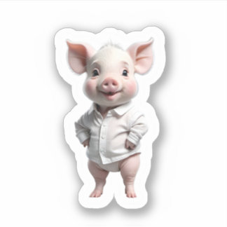 Pegatina estilo lechón