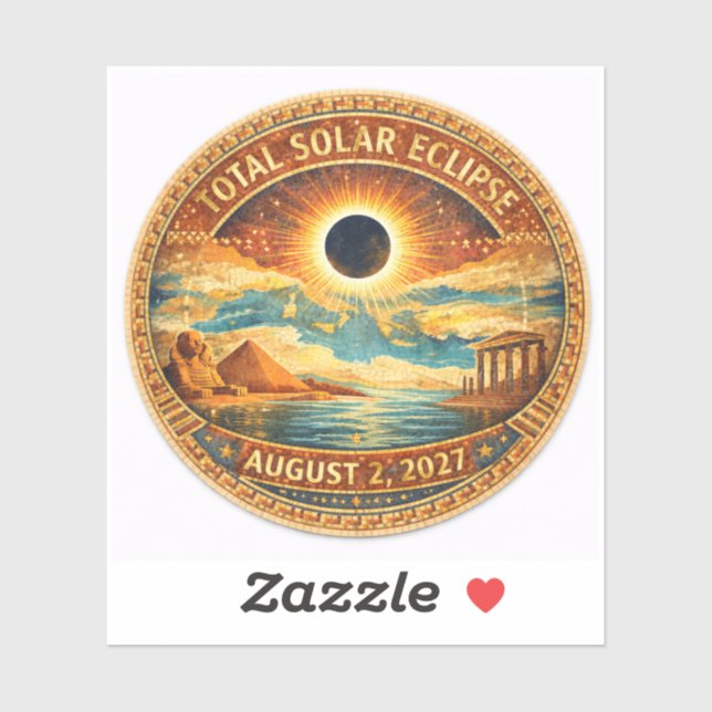Pegatina Estilo Mosaico 2027 Eclipse (Hoja)