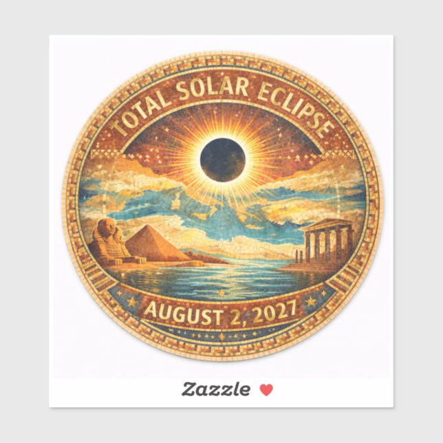Pegatina Estilo Mosaico 2027 Eclipse (Hoja)