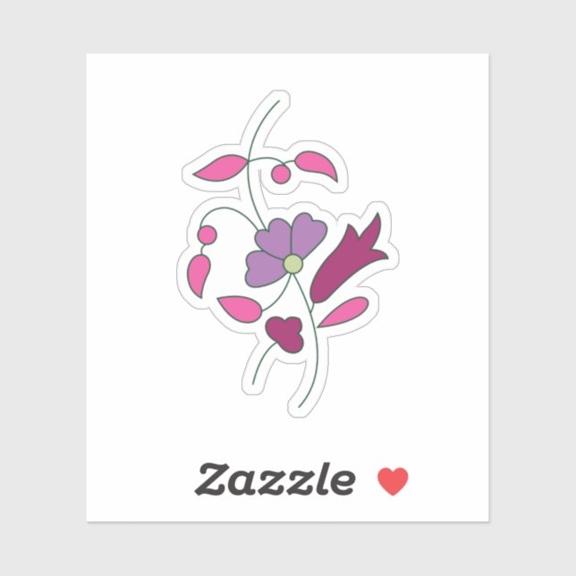 Pegatina Estilo Ndrrmc, Púrpura Suave, Jazzberry Jam (Hoja)