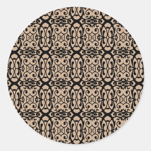 Pegatina estilo needlework de Victoria (Anverso)