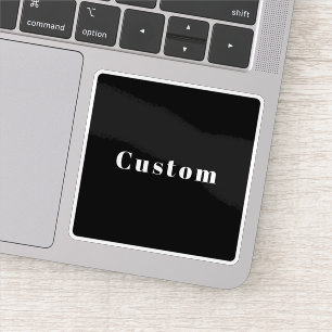 Pegatina Estilo Nombre personalizado u otro texto   Blanco