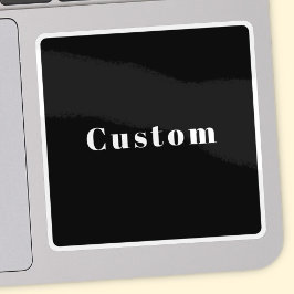 Pegatina Estilo Nombre personalizado u otro texto | Blanco 