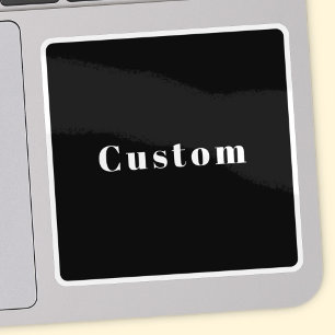 Pegatina Estilo Nombre personalizado u otro texto   Blanco 