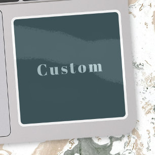 Pegatina Estilo Nombre personalizado u otro texto Gris az