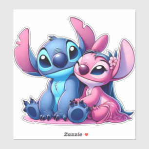 Pegatina Estilos rosa y azul