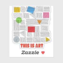 PEGATINA ESTO ES ARTE