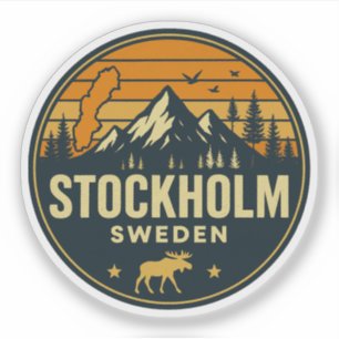 Pegatina Estocolmo, Suecia Sverige