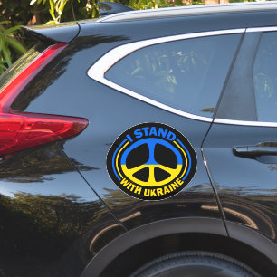 Pegatina Estoy De Acuerdo Con El Símbolo De Paz De Ucrania