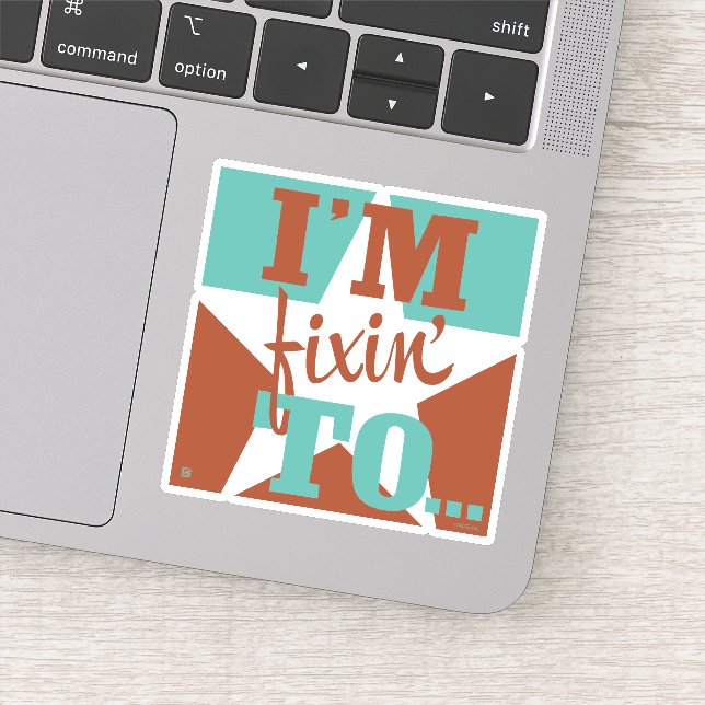 Pegatina Estoy fijando en (Detalle)