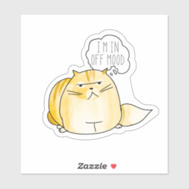 Pegatina Estoy fuera de ánimo